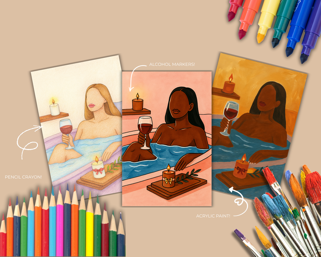 Black Koffee 20 Premium Colouring Sheets - Volume I