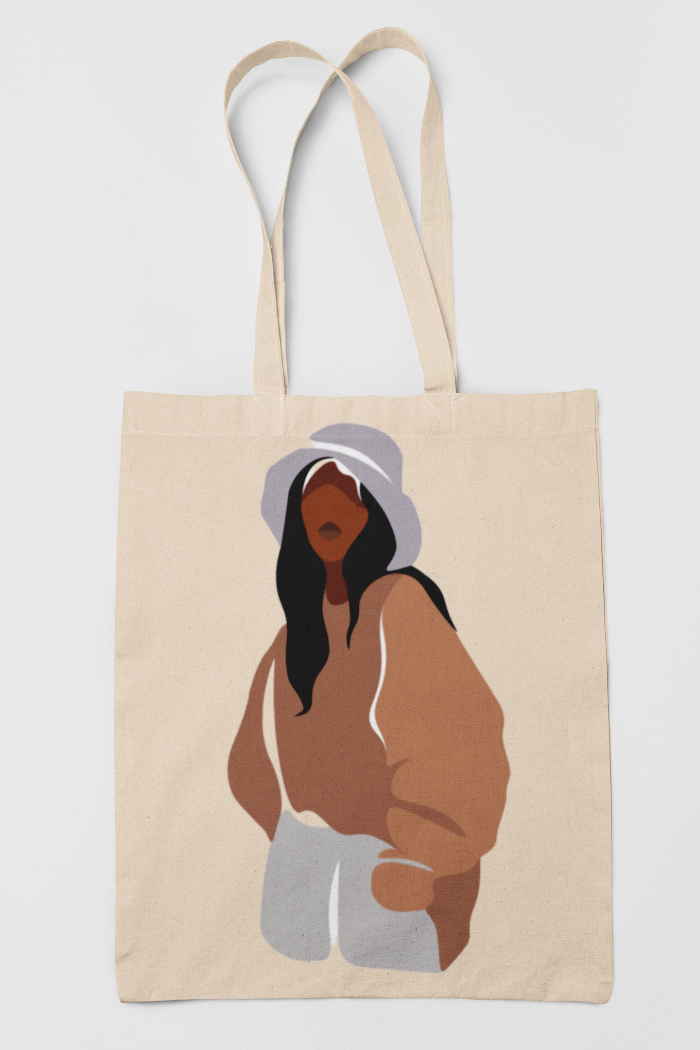 Neutral Bucket Hat Tote – Street Style Winter Edit