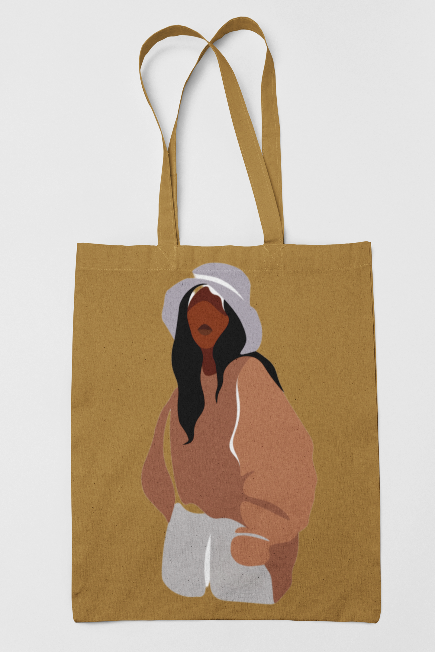 Neutral Bucket Hat Tote – Street Style Winter Edit