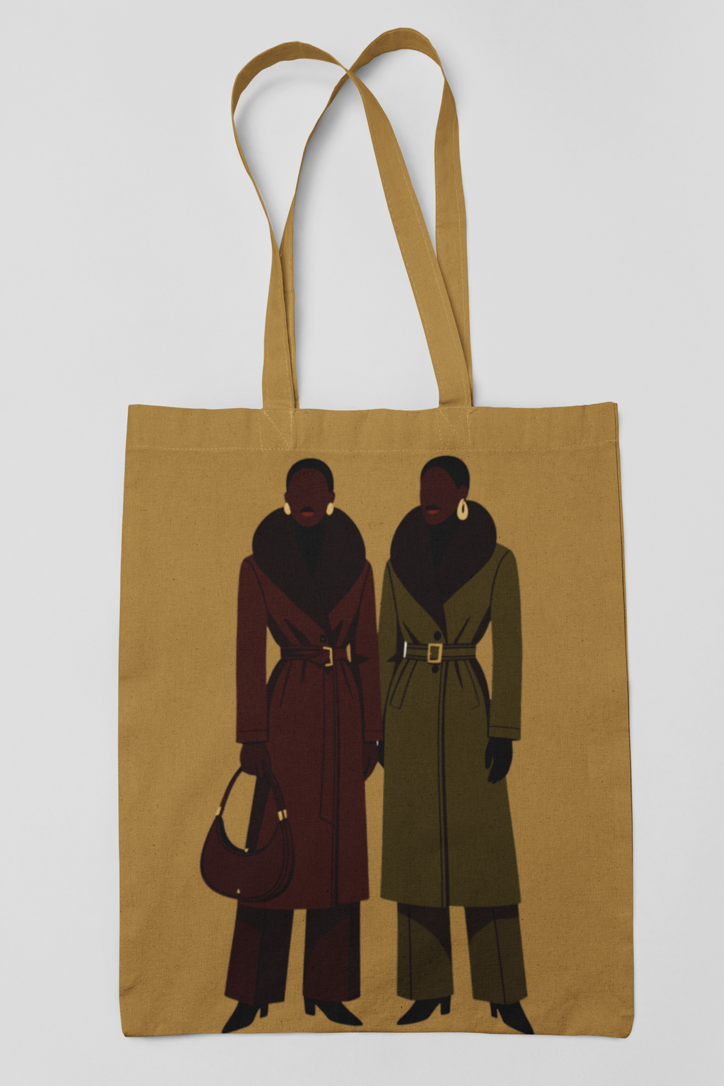 Coat Queens Tote – Editorial Winter Fashion Duo