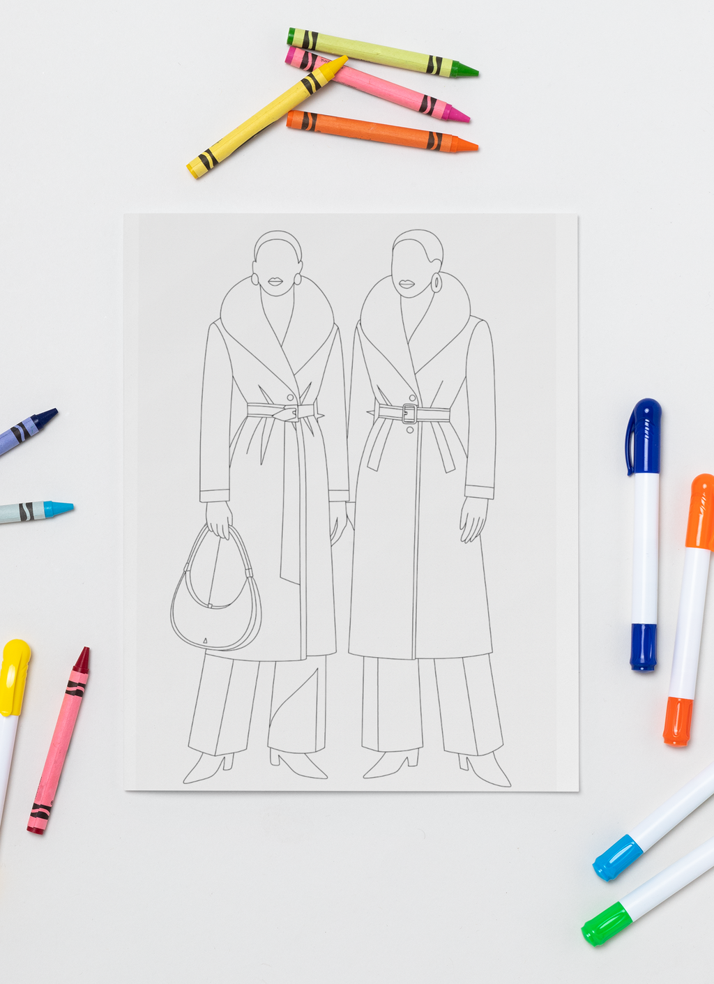 Black Koffee 20 Premium Colouring Sheets - Volume I