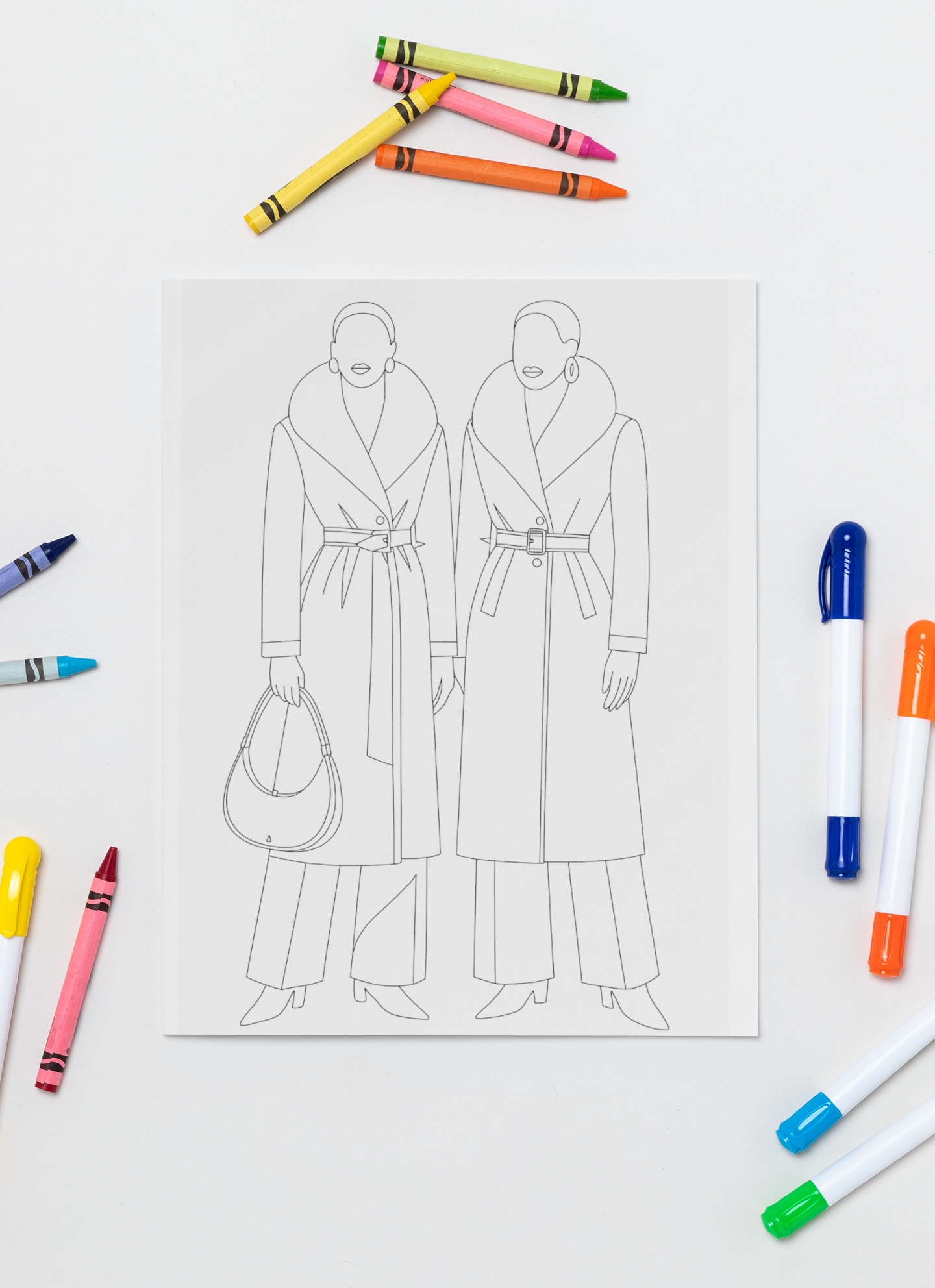 Black Koffee 20 Premium Colouring Sheets - Volume I