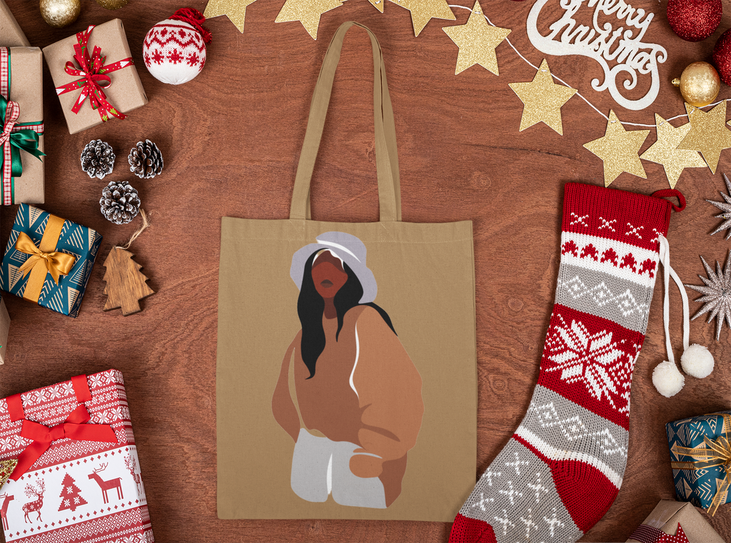 Neutral Bucket Hat Tote – Street Style Winter Edit