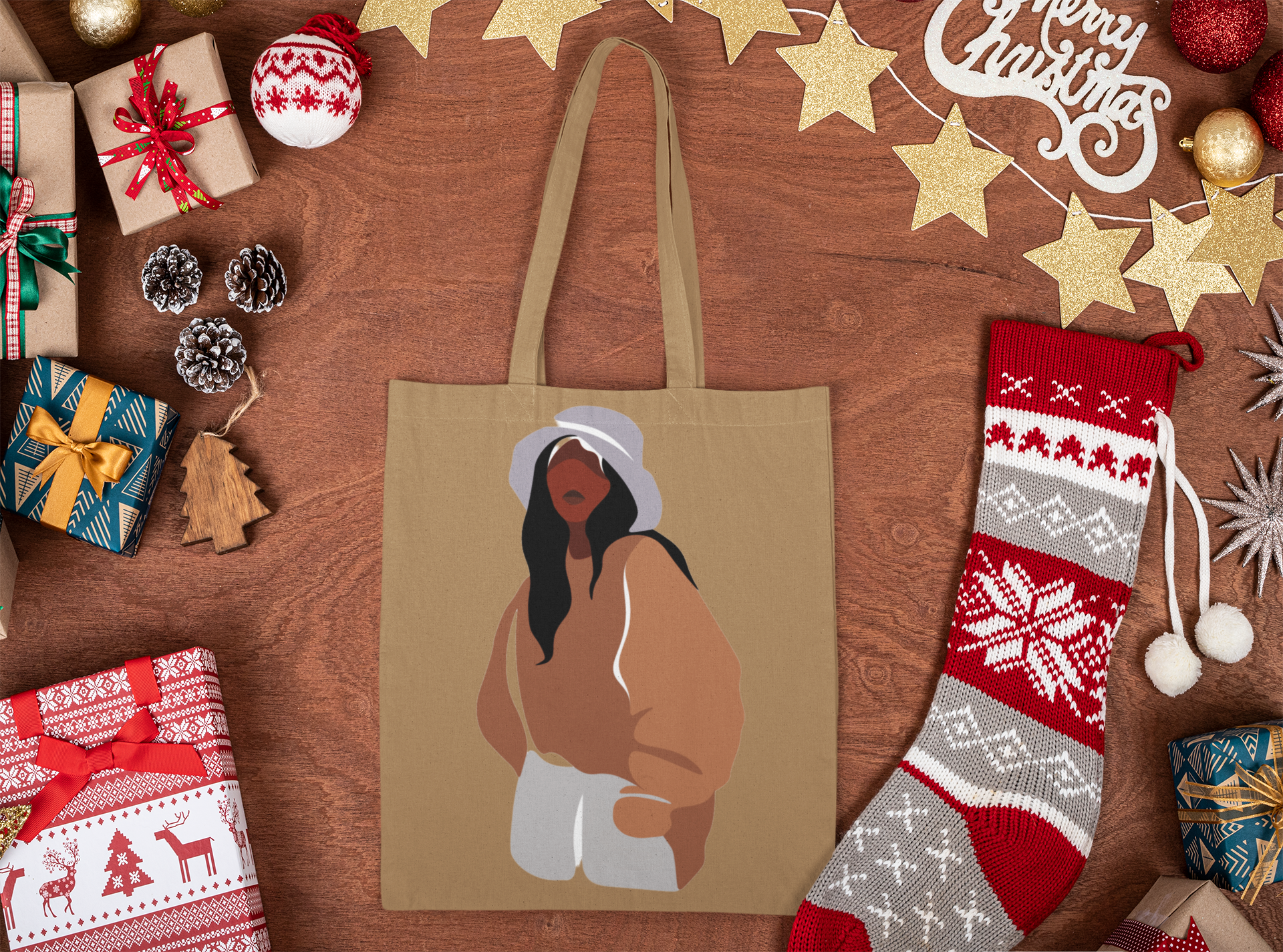 Neutral Bucket Hat Tote – Street Style Winter Edit