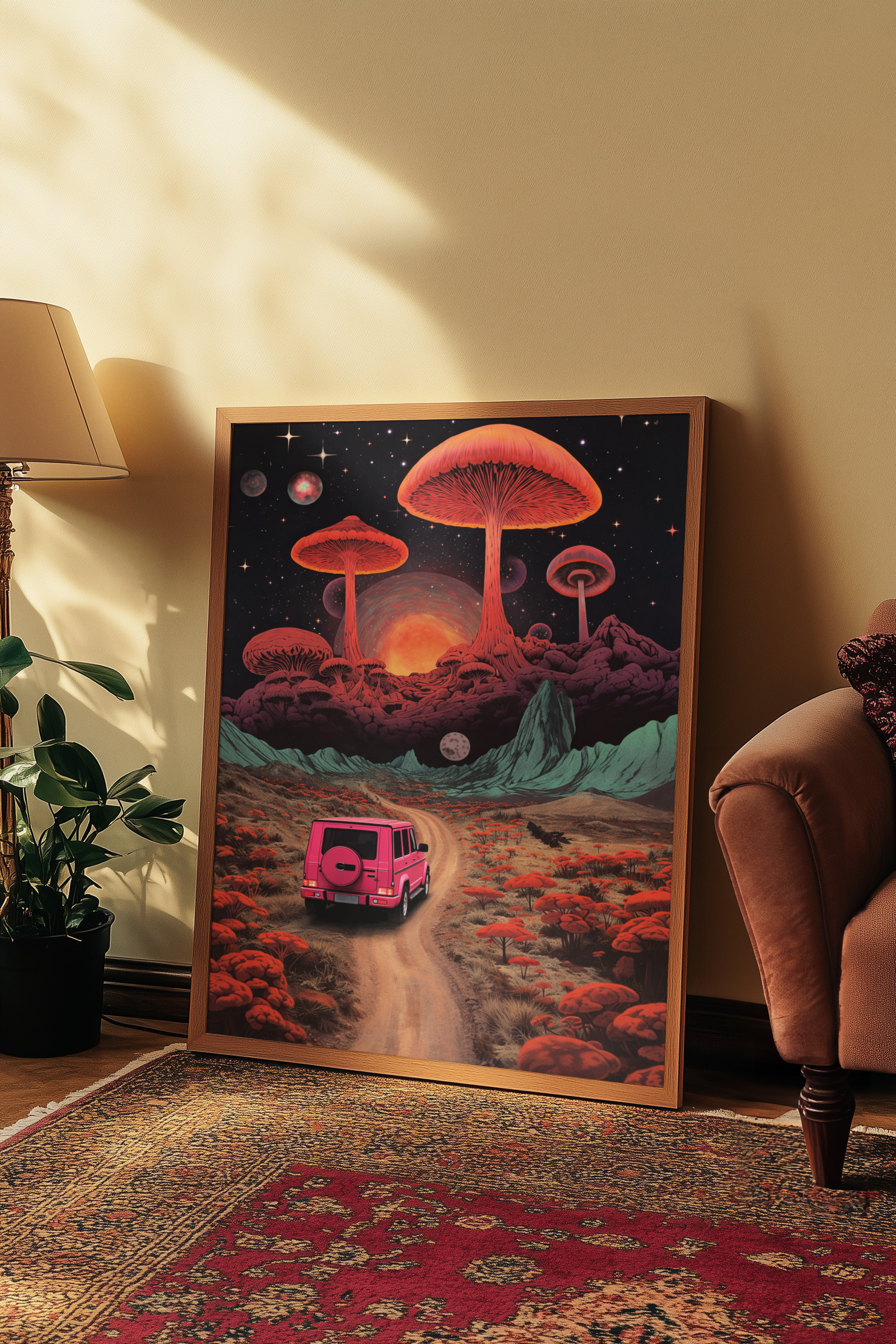 Pink Escape – Surreal Landscape Art Print