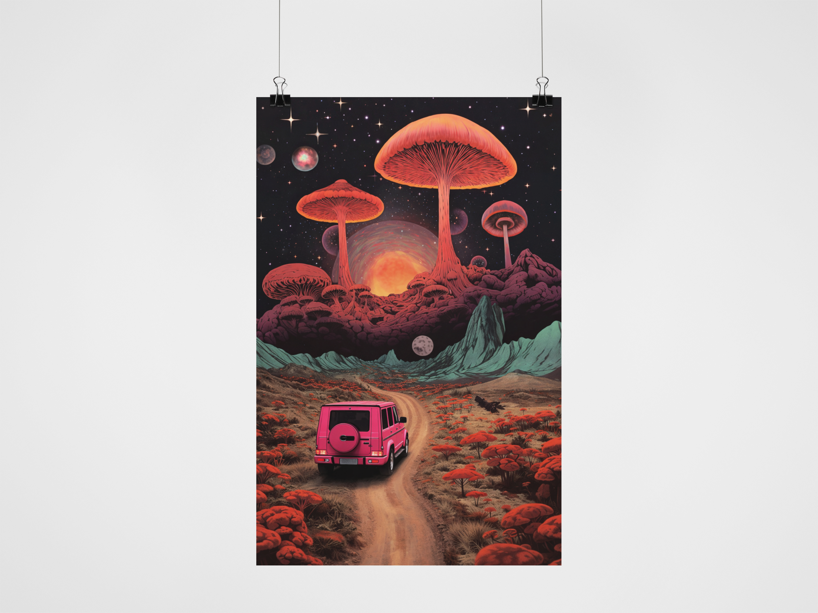 Pink Escape – Surreal Landscape Art Print