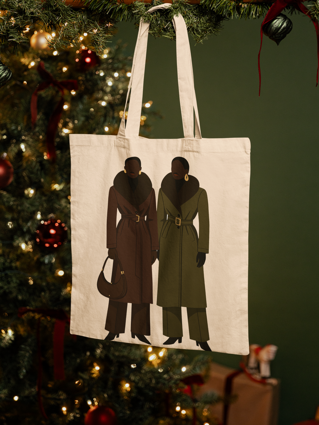 Coat Queens Tote – Editorial Winter Fashion Duo